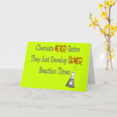 Carte Cadeaux chimistes retraités (Fleur jaune)