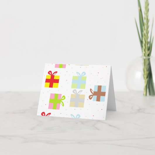 Carte Cadeaux Colorés (Devant)
