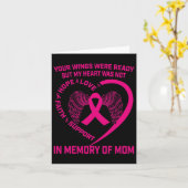 Carte Cadeaux commémoratifs Perte de maman Sensibilisati (Fleur jaune)