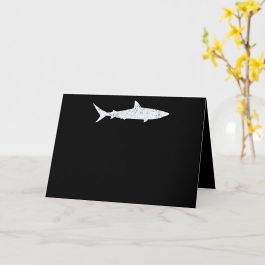 Carte Cadeaux d'amour de requin mignon - Dons de requin (Fleur jaune)