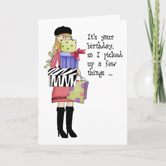 Carte Cadeaux d'anniversaire (Devant)