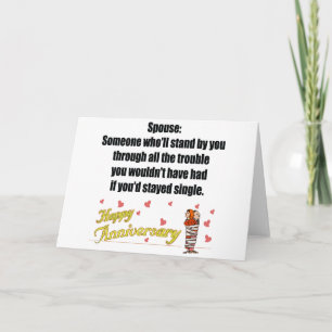 Carte Cadeaux d'anniversaire de mariage