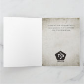 Carte Cadeaux d'anniversaire des employés de pierre d'âg (Intérieur)