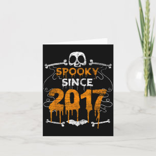 Carte Cadeaux d'anniversaire Halloween Depuis 2017 5ème