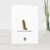 Carte Cadeaux d'art de chaussure de talon vintage Stilet (Dos)
