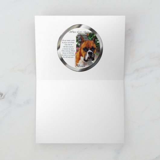 Carte Cadeaux d'art de chien de boxer (Intérieur)
