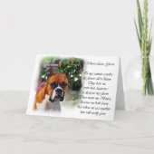 Carte Cadeaux d'art de chien de boxer (Devant)