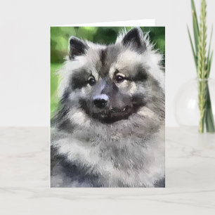 Carte Cadeaux d'art de Keeshond