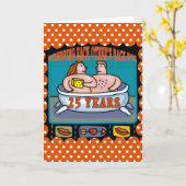 Carte Cadeaux de 25e anniversaire de mariage (Fleur jaune)