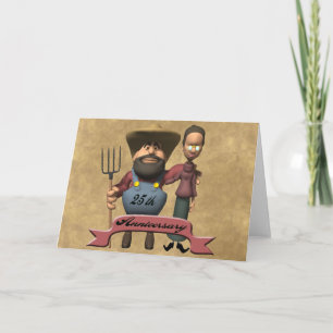 Carte Cadeaux de 25e anniversaire de mariage