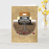 Carte Cadeaux de 35e anniversaire de mariage (Fleur jaune)