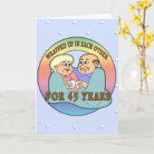 Carte Cadeaux de 45e anniversaire de mariage (Fleur jaune)