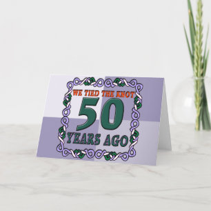 Carte Cadeaux de 50e anniversaire de mariage