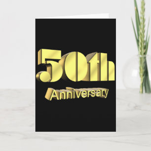 Carte Cadeaux de 50e anniversaire de mariage