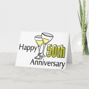 Carte Cadeaux de 50e anniversaire de mariage