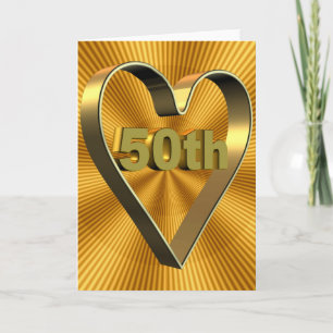 Carte Cadeaux de 50e anniversaire de mariage