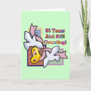 Carte Cadeaux de 50e anniversaire de mariage