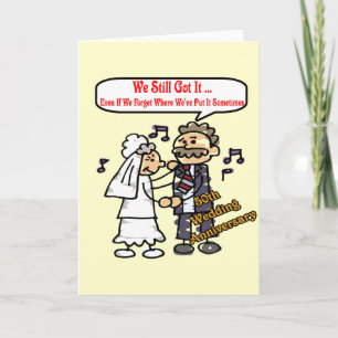 Carte Cadeaux de 50e anniversaire de mariage