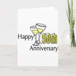 Carte Cadeaux de 50e anniversaire de mariage