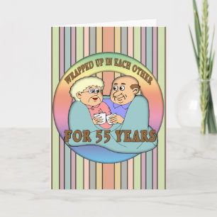 Carte Cadeaux de 55e anniversaire de mariage