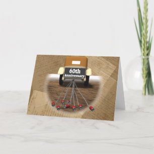 Carte Cadeaux de 60e anniversaire de mariage