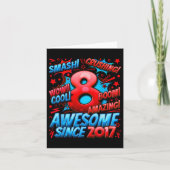 Carte Cadeaux de 8 ans pour garçons 8e anniversaire garç (Devant)