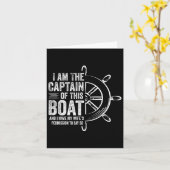 Carte Cadeaux De Bateau Je Suis Le Capitaine De Ce Batea (Fleur jaune)