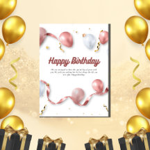 cadeaux de carte, Joyeux anniversaire