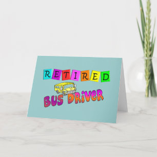 Carte Cadeaux de chauffeur de bus à la retraite