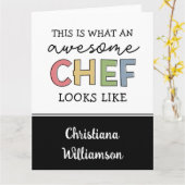 Carte Cadeaux de chef sur mesure | Meilleur Chef Jamais  (Fleur jaune)