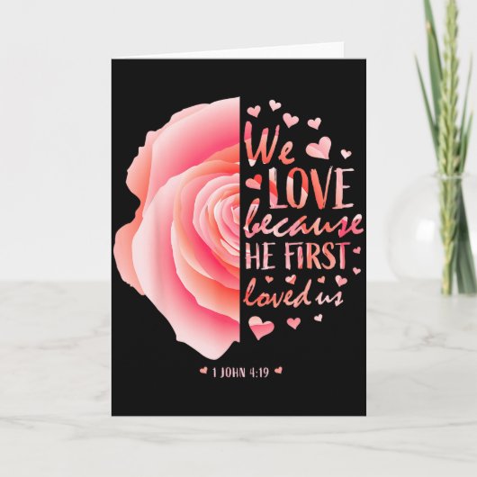 Carte Cadeaux de chemise de la Saint-Valentin chrétienne (Devant)