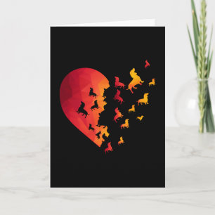 Carte Cadeaux de cœur de chien Dachshund pour les amateu