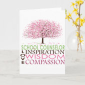 Carte Cadeaux de conseillers scolaires (Fleur jaune)