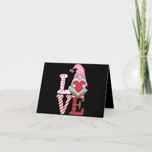 Carte Cadeaux de couple d'amour de gnome de la Saint-Val