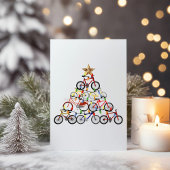 Carte Cadeaux de décoration de vélo colorés pour arbre d