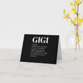 Carte Cadeaux de définition Gigi grand-mère fête des mèr (Fleur jaune)