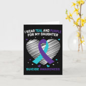 Carte Cadeaux de deuil Perte de la sensibilisation au su (Fleur jaune)