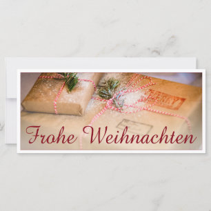 Carte Cadeaux de fête comme motif de Noël