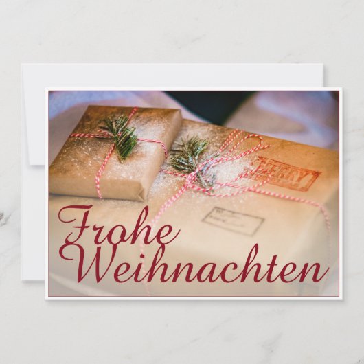 Carte Cadeaux de fête comme motif de Noël (Devant)