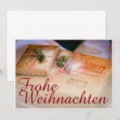 Carte Cadeaux de fête comme motif de Noël (Devant / Derrière)
