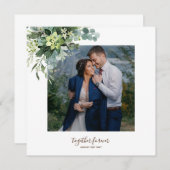 Carte Cadeaux de fête de mariée sur mesure cadeau de ver (Devant / Derrière)