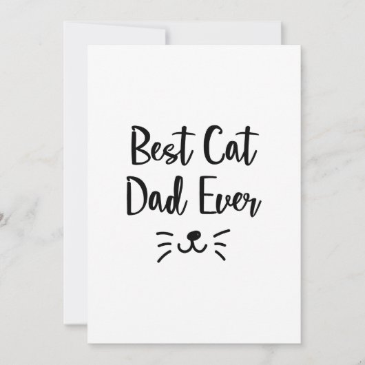 Carte Cadeaux de fête des pères de chats pour les amateu (Devant)