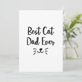 Carte Cadeaux de fête des pères de chats pour les amateu (Debout devant)