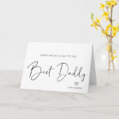 Carte Cadeaux de fête des pères pour le meilleur papa de (Fleur jaune)