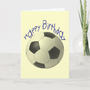 Carte Cadeaux De Football Anniversaire