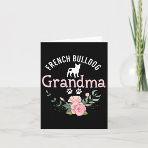 Carte Cadeaux de grand-mère Bulldog pour amateur de chie