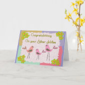 Carte Cadeaux de jubilé d'argent des soeurs (Fleur jaune)