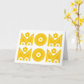 Carte Cadeaux de la Fête des mères (Fleur jaune)