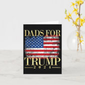 Carte Cadeaux de la fête des pères pour Trump 2024 Pro D (Fleur jaune)