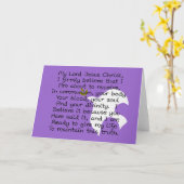 Carte Cadeaux de la première fête de la sainte communion (Fleur jaune)